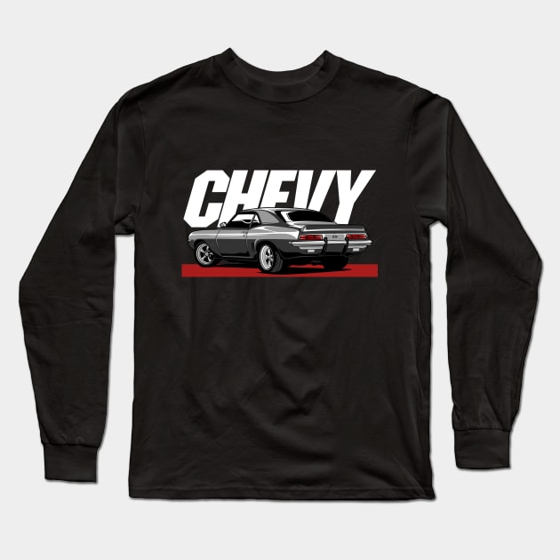 Chevy Camaro SS Grey Long Sleeve T-Shirt by aredie19